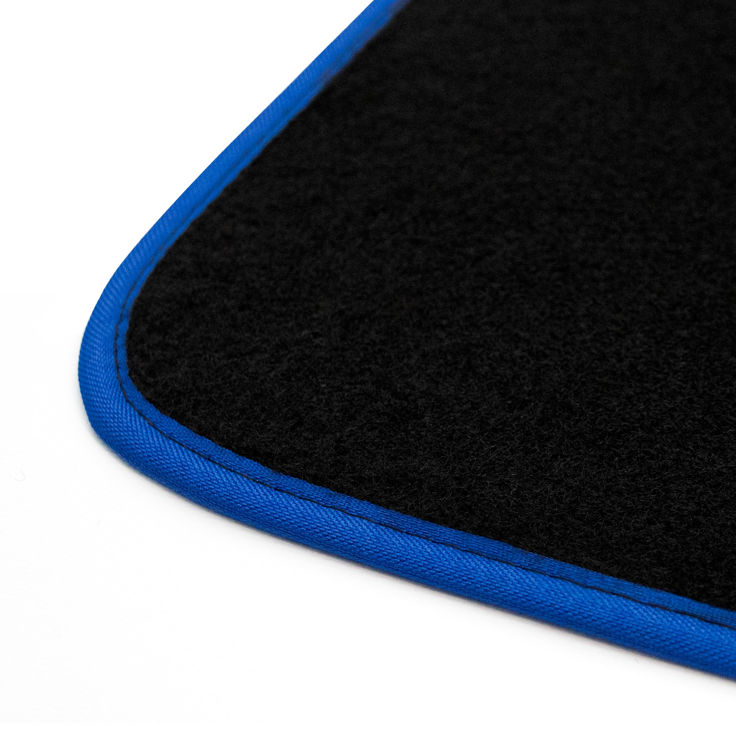 Kit Tappetini Auto compatibili con Lancia Fulvia berlina 1963-1968 | Set Tappeti in Moquette, Tappeto auto su misura, bordo blu