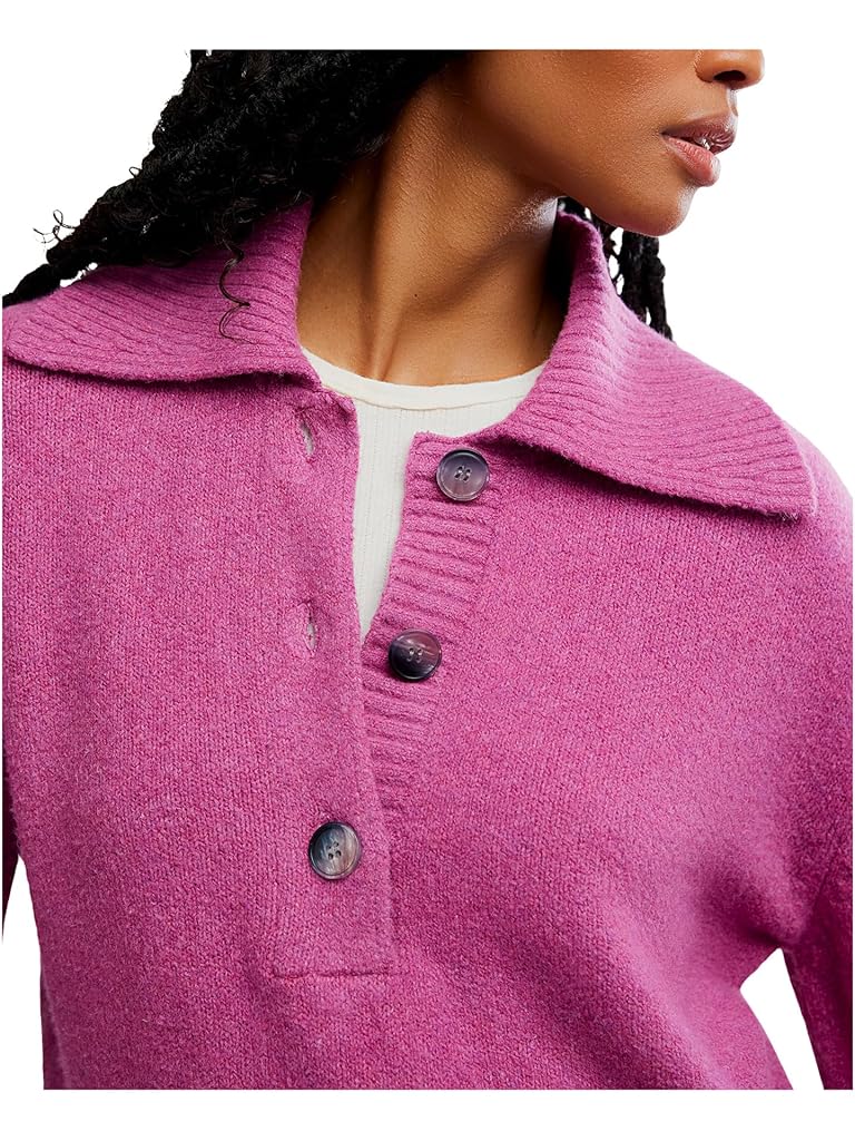 Pink Free People Trading Up Polo