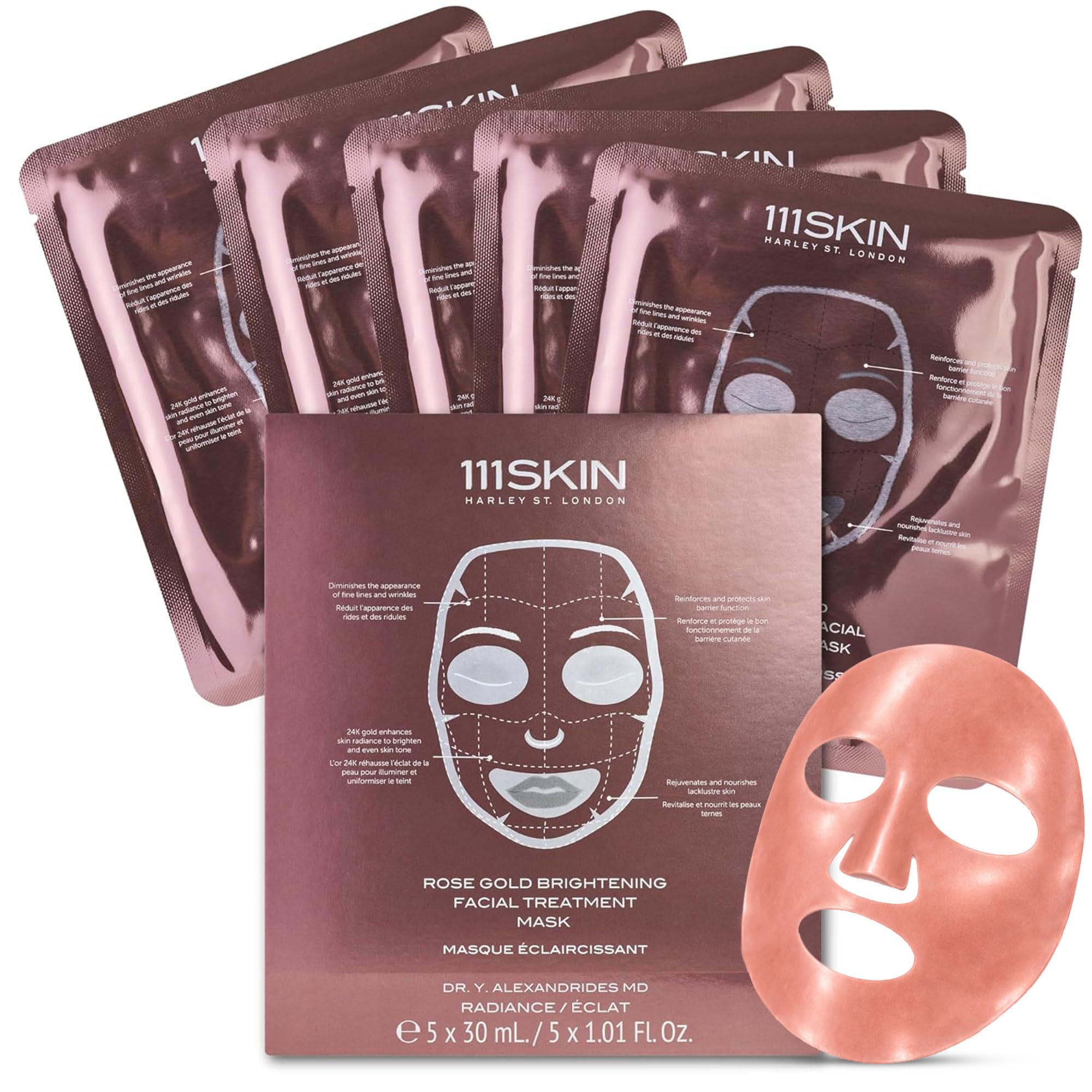 Amazon.com : 111SKIN Rose Gold Brightening Facial Treatment Mask
