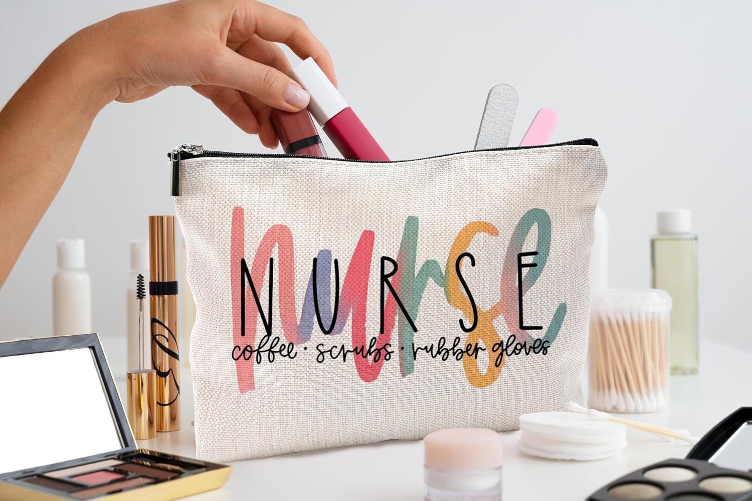 Nurse Makeup Bags - Cosmetic Bags With Zipper for Women & Nursing Students - Image 2