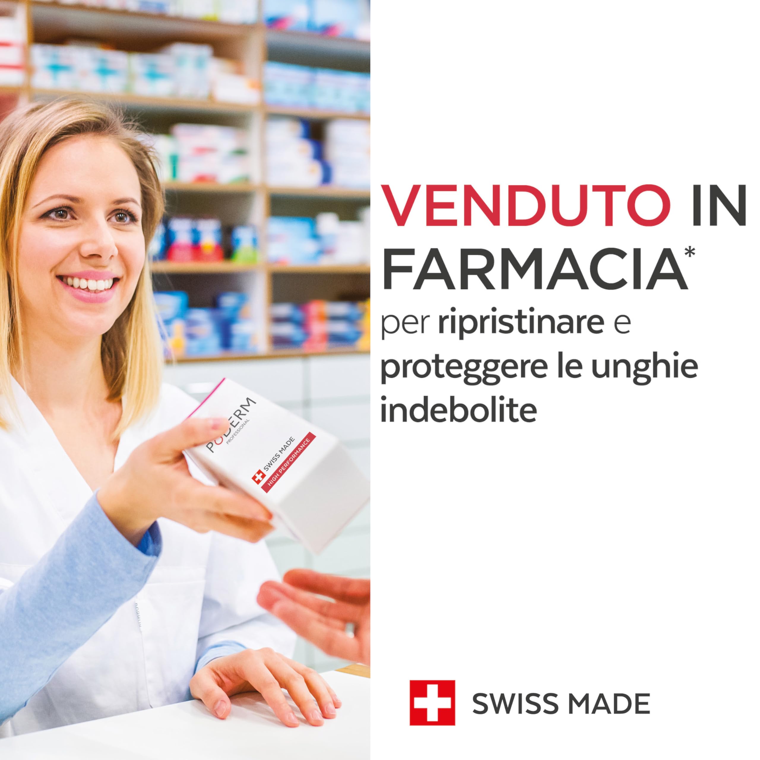 PODERM - UNGHIE INDEBOLITE DALLA CHEMIOTERAPIA – Siero Silicio Lenitivo, Fortificante e Riparatore - Indurente e Protettore - Cura professionale – Prodotto in Svizzera