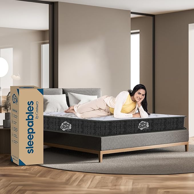 Centuary Mattresses Sleepables 6Inch Queen Size Ortho Pocketed Zero