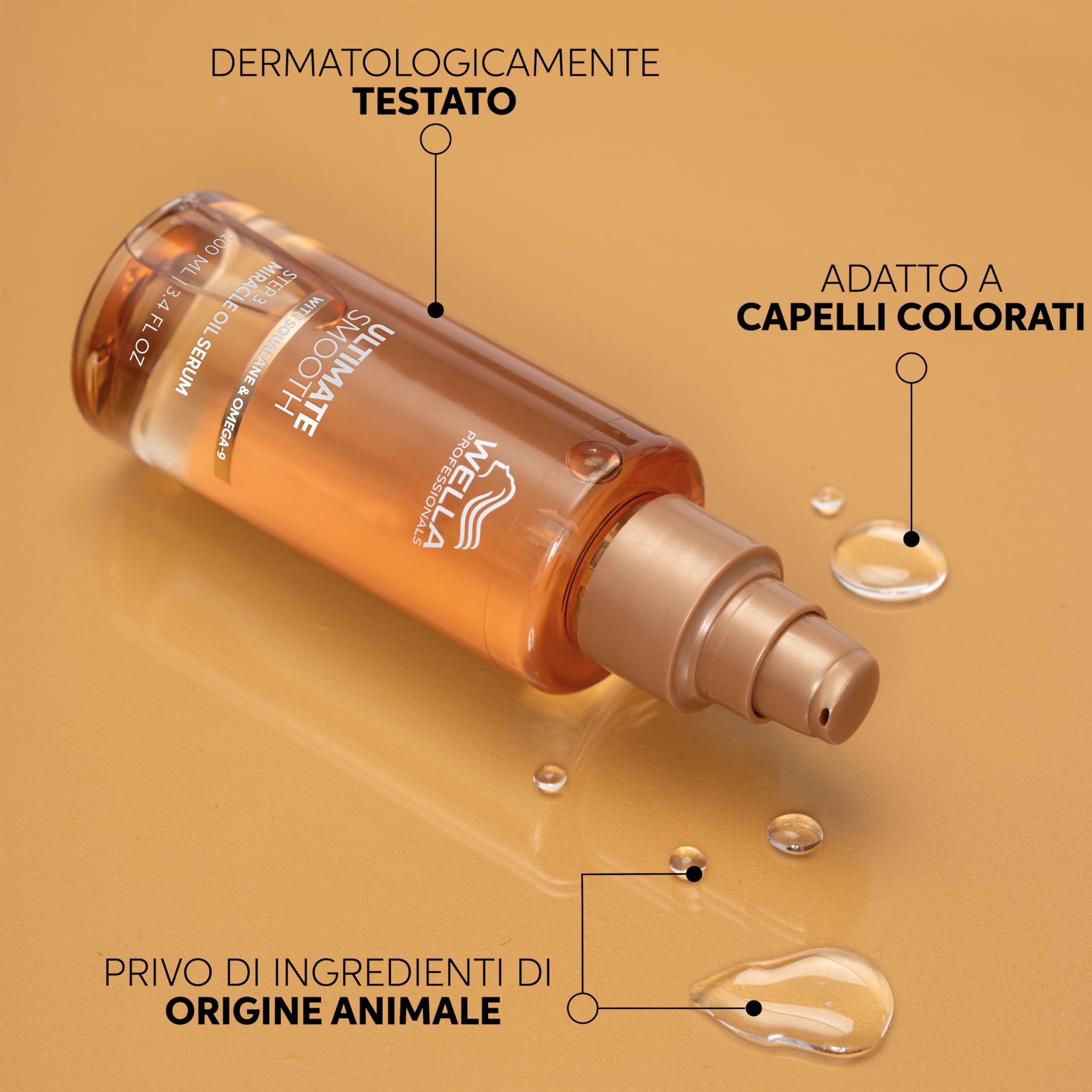 Wella Professionals Ultimate Smooth Maschera Capelli Ristrutturante - Hair Mask con Squalano e Omega 9 - Per Capelli Secchi, Opachi e Crespi (150ml)