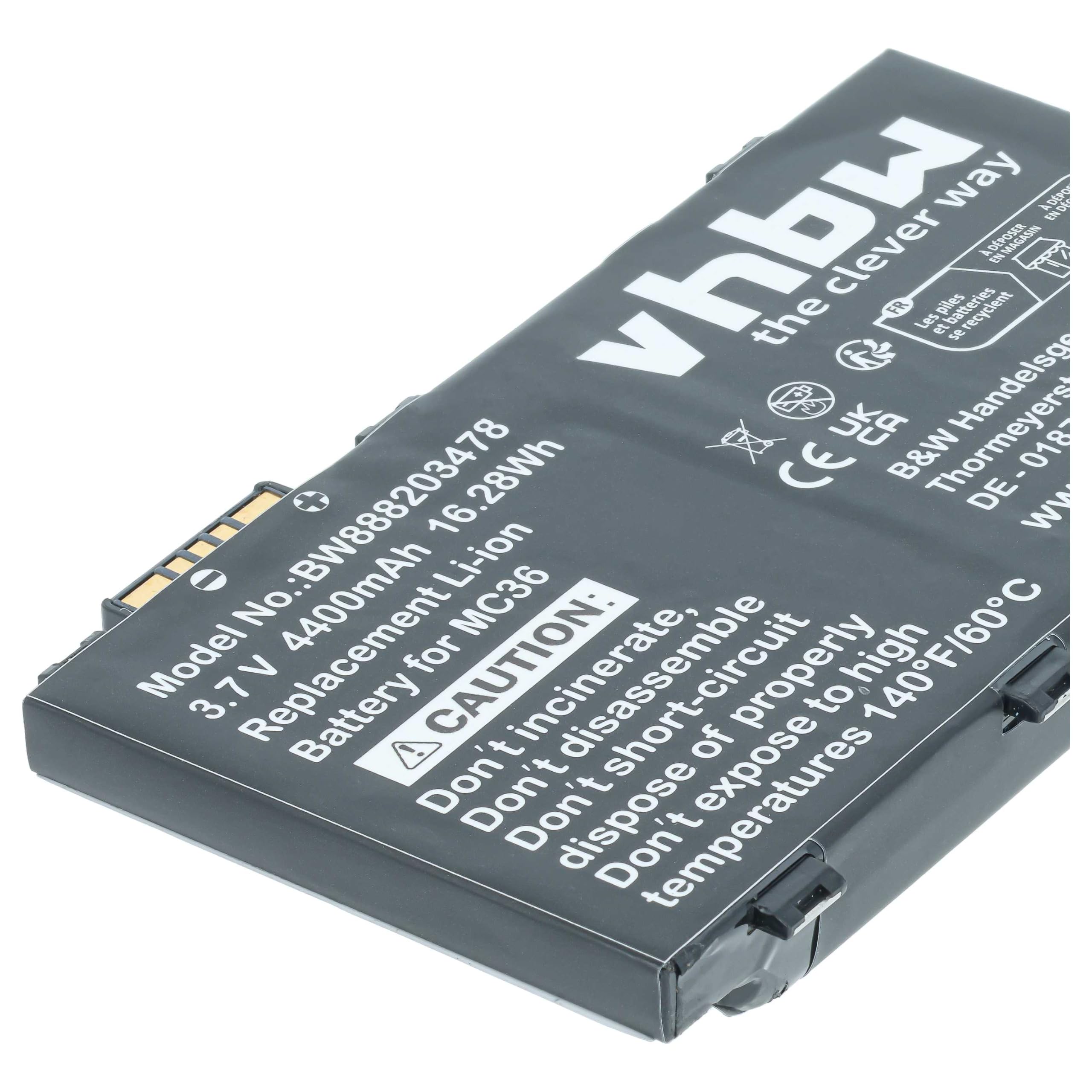 vhbw Batterie Compatible avec Zebra RFD8500 Ordinateur Mobile PDA Scanner (4400mAh, 3,7V, Li-ION)