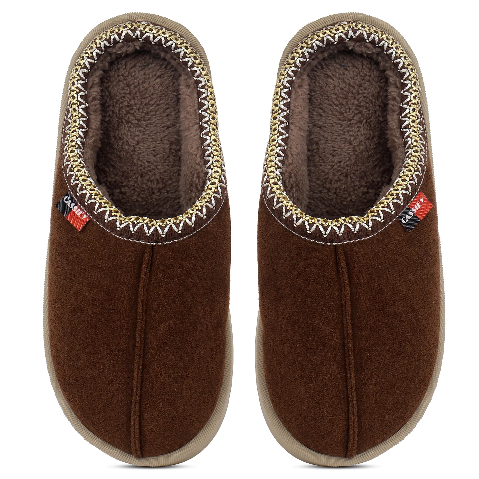 Womens Slip On Faux Fur Winter Slippers Thickened Sole for Indoor and Outdoor-image-11