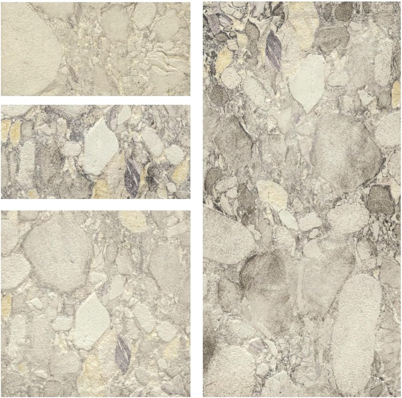 THE ROLLING STONE Caspar Marble - 600X600 mm Wall Tiles for Indoor/Outdoor Wall Décor | 3.875Sq.ft per Pieces (Adressive is Free)
