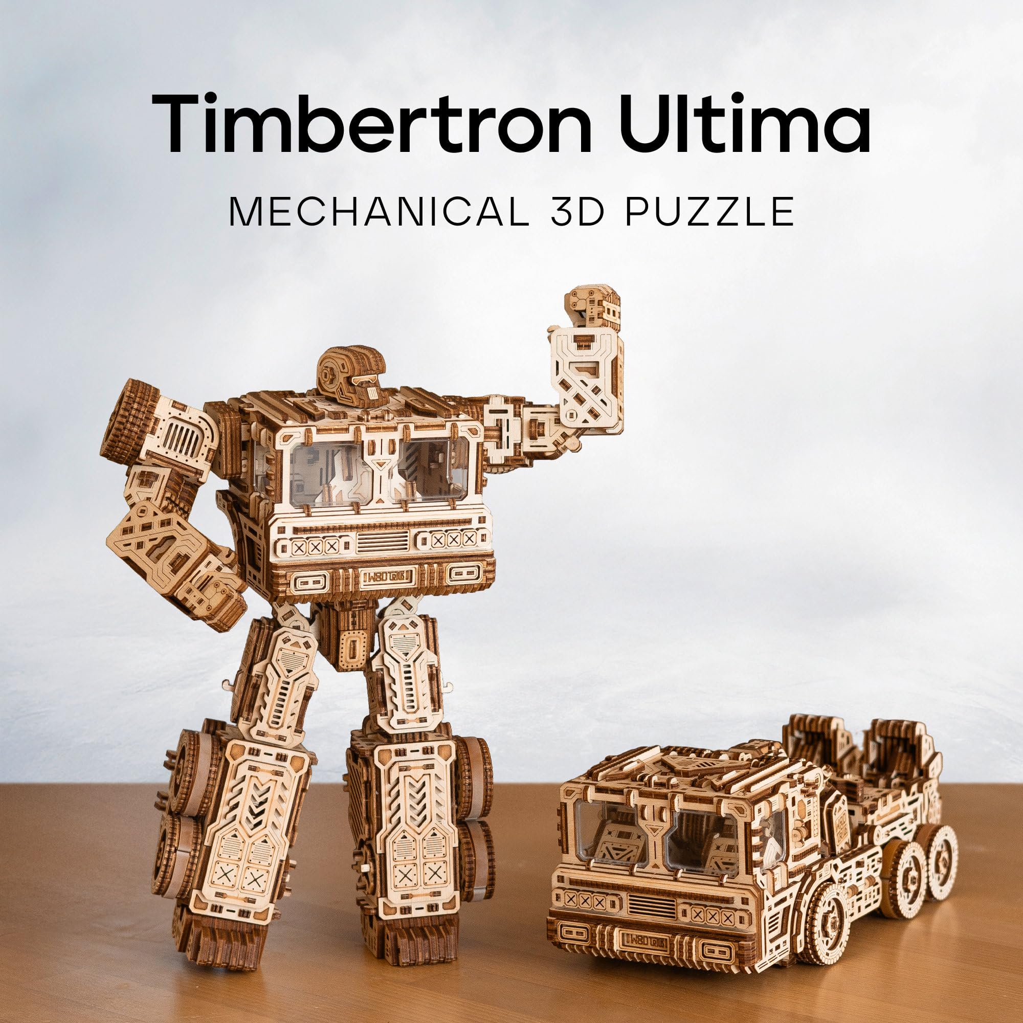 Amazon | 木製トリックティンバートロン3D木製パズル。大人用