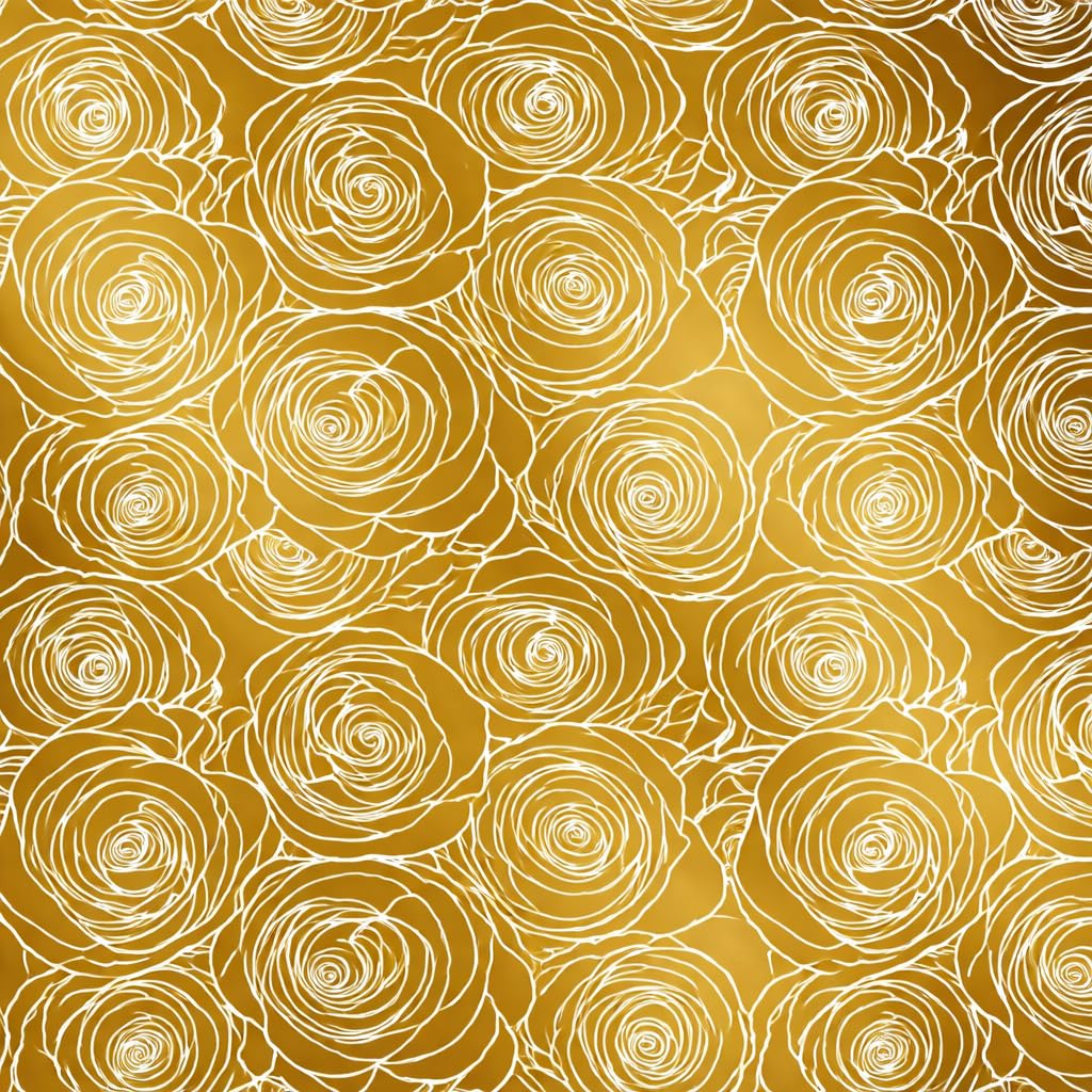 Rollo de Papel Regalo Rosa Estilo Oro 62cm x 80m Bobina Grande Resistente - Envolver Regalos Cumpleaños Baby Shower Bodas Tiendas Comercios - FP Fiesta Paper