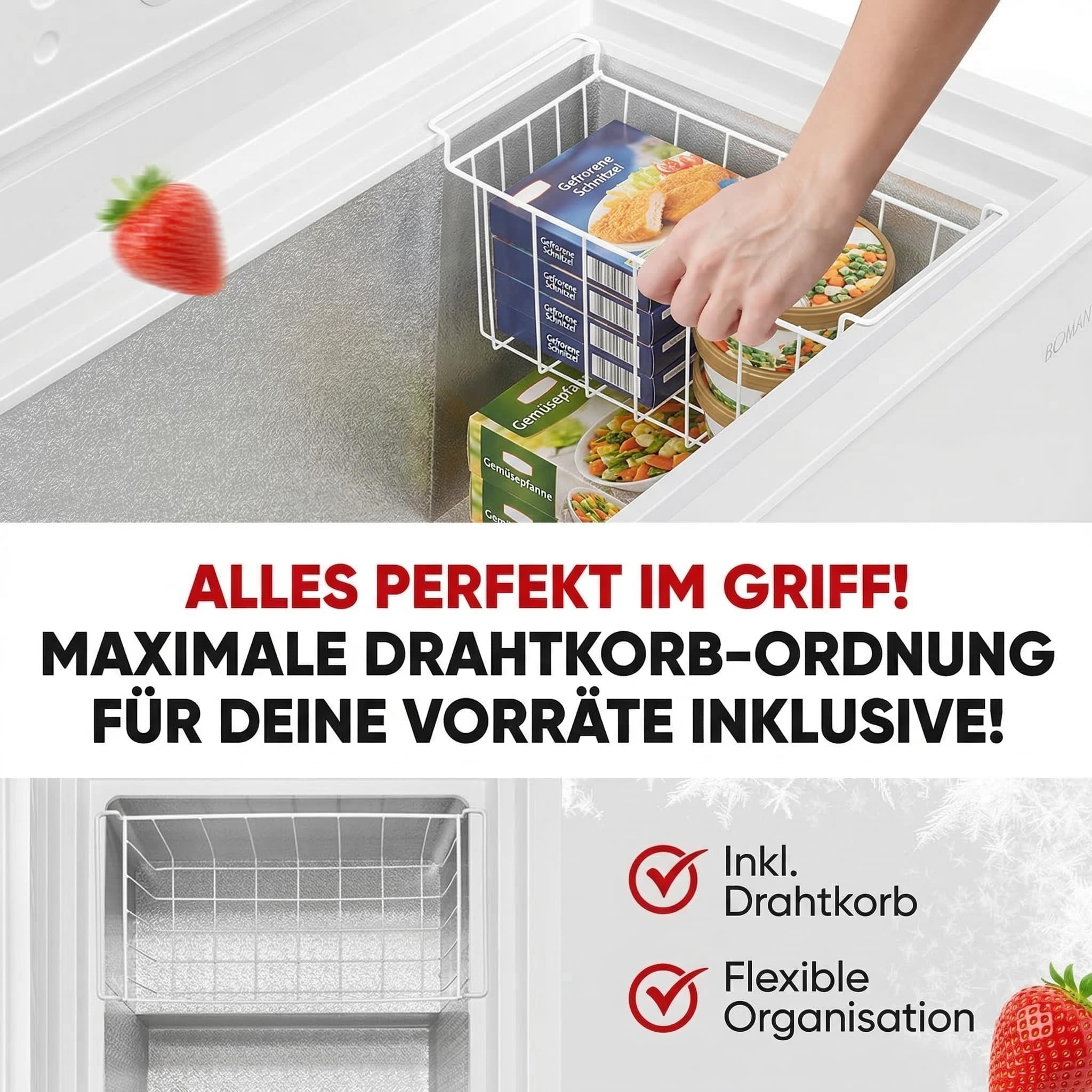 PKM GT300E Gefriertruhe 299 Liter 41 dB 4 Sterne Freistehend