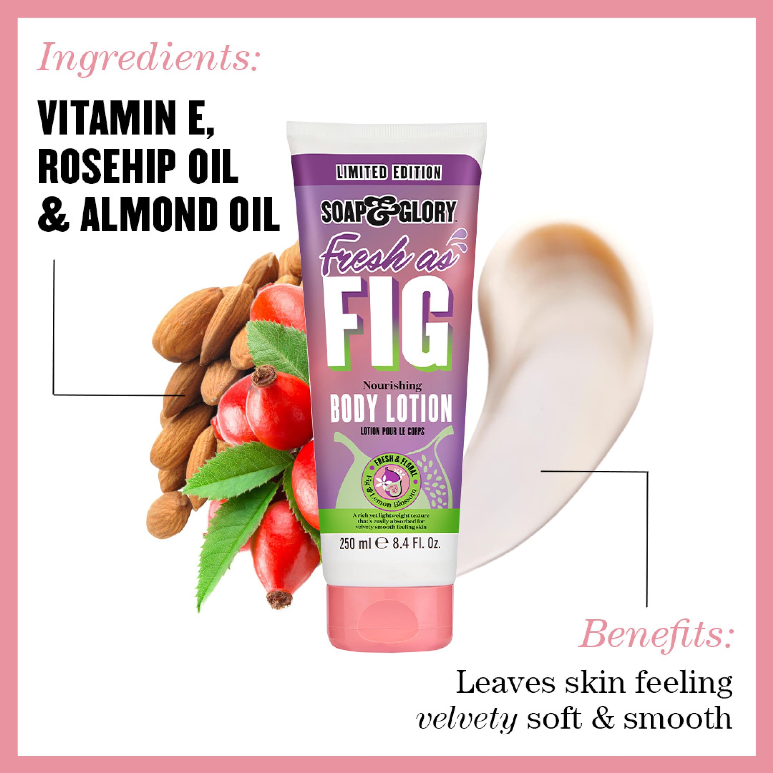 Amazon.com : Soap & Glory Fresh as Fig Vegan Body Lotion - Limited