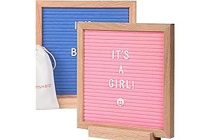 Double Sided Blue & Pink Navy Letter Board With Letters