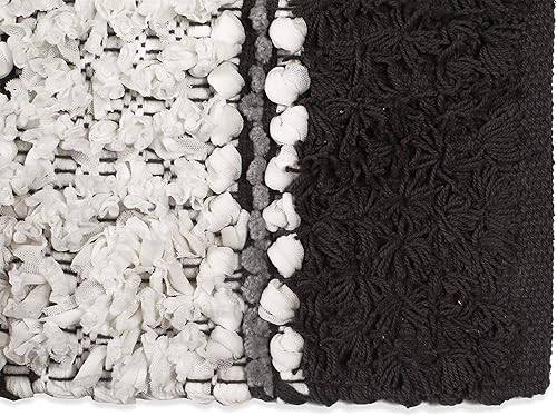 Miniatura 6 de Ramanta Home Alfombra de baño de felpilla de 20 x 32 pulgadas, 100% algodón, suave, absorbente, color carbón, alfombra de baño de algodón, alfombra