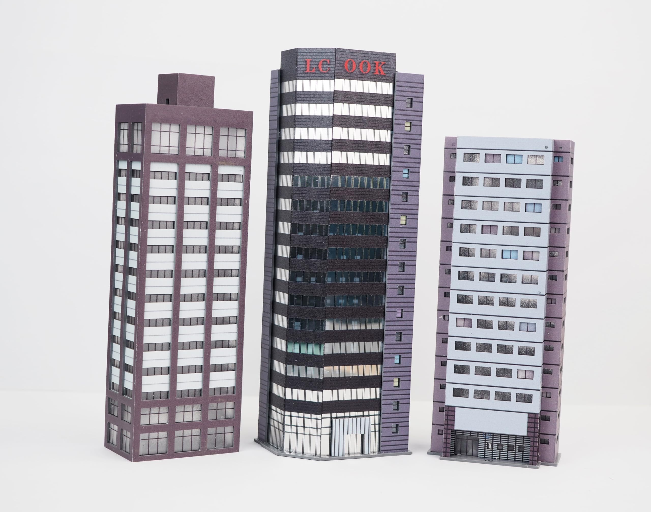 Amazon | 【Good in three directions】17cm～14cm 1/300 ビル 模型