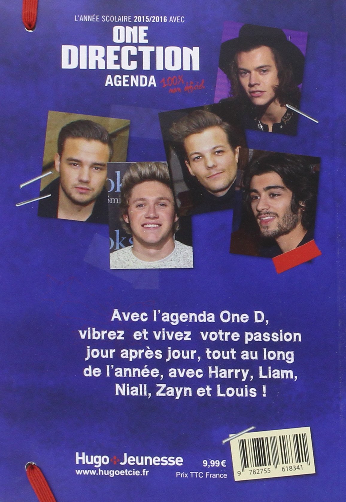 L'année scolaire 2015-2016 avec One Direction - Agenda 100% non officiel
