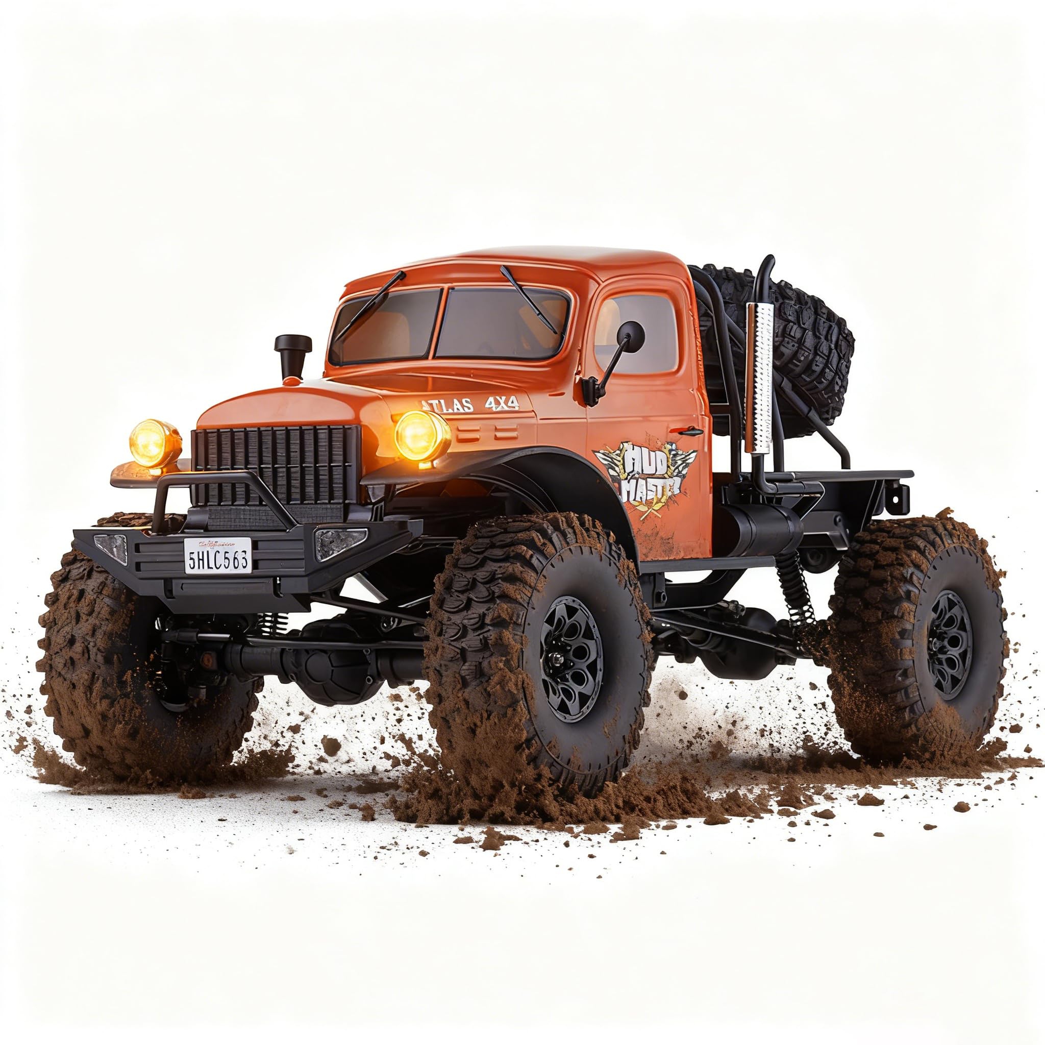 Amazon.com: Fms Rochobby 1/10 Atlas Ready Set RC Crawler RC Truck