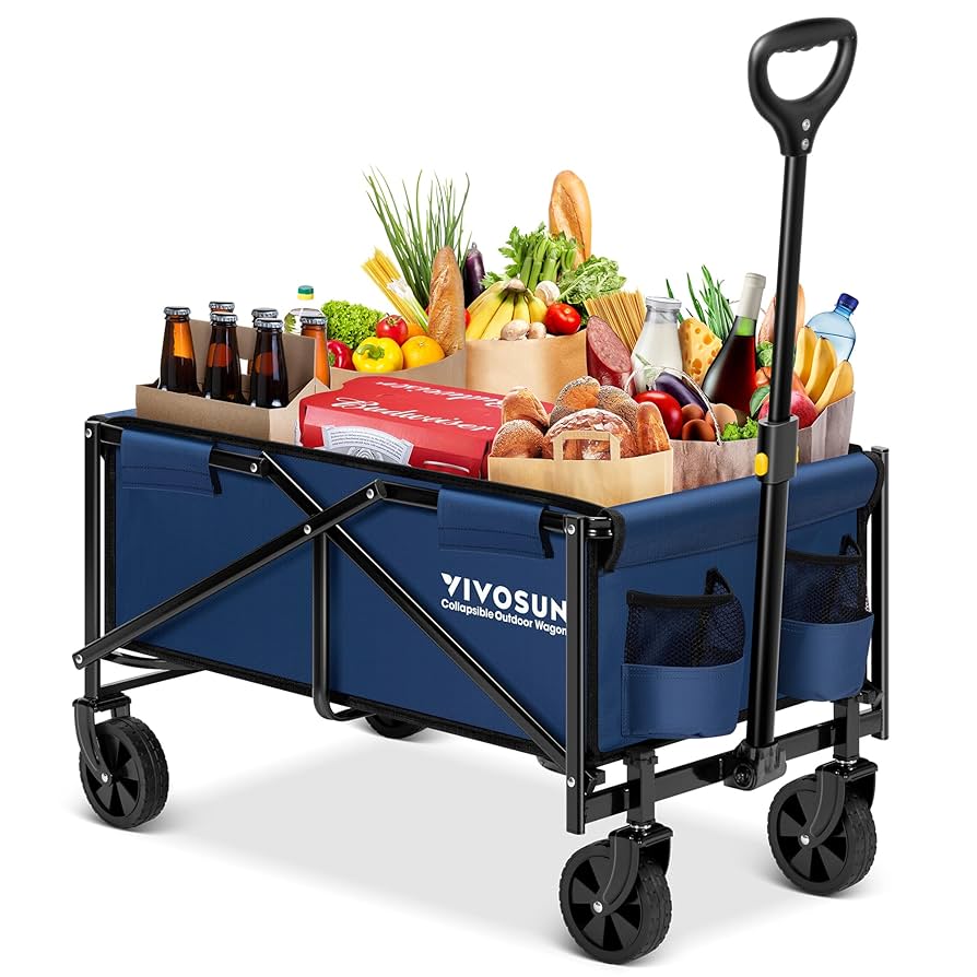 テーブル・チェア・ハンモック FOLDING WAGON Amazon.com : TIMBER RIDGE 400L Large Capacity Folding Double