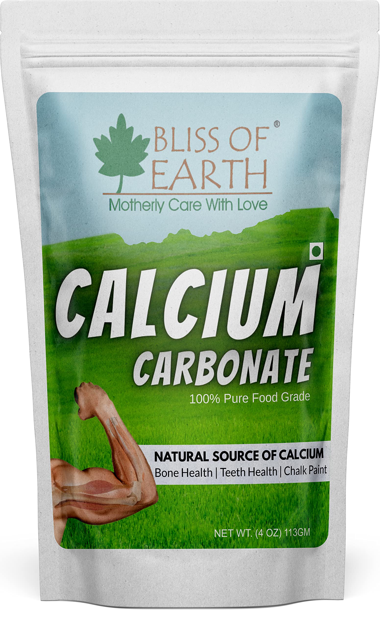 Bliss of Earth Calcium Carbonate Powder 113gm