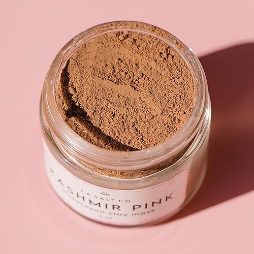 Miniatura 6 de Kashmir Pink Máscara de arcilla del Himalaya, rica en minerales, máscara de arcilla totalmente natural para piel opaca y propensa al acné, minimiza
