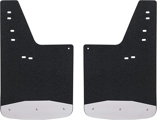 LUVERNE 251120 Protectores de barro de goma texturizados delanteros o traseros de 12 x 20 pulgadas, Ford F-250, F-350, F-450, F-550 Super Duty, negro