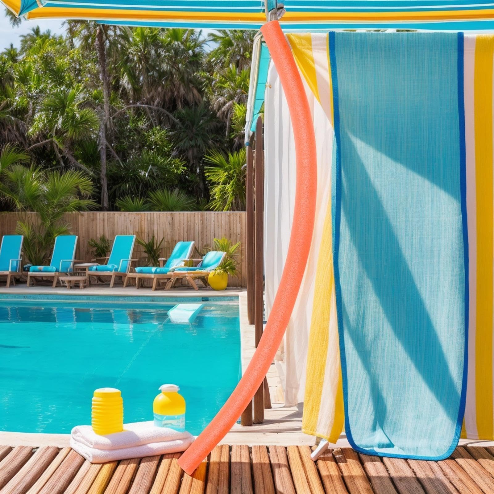 Noodle da piscina, giocattolo flessibile lungo galleggiante per nuoto