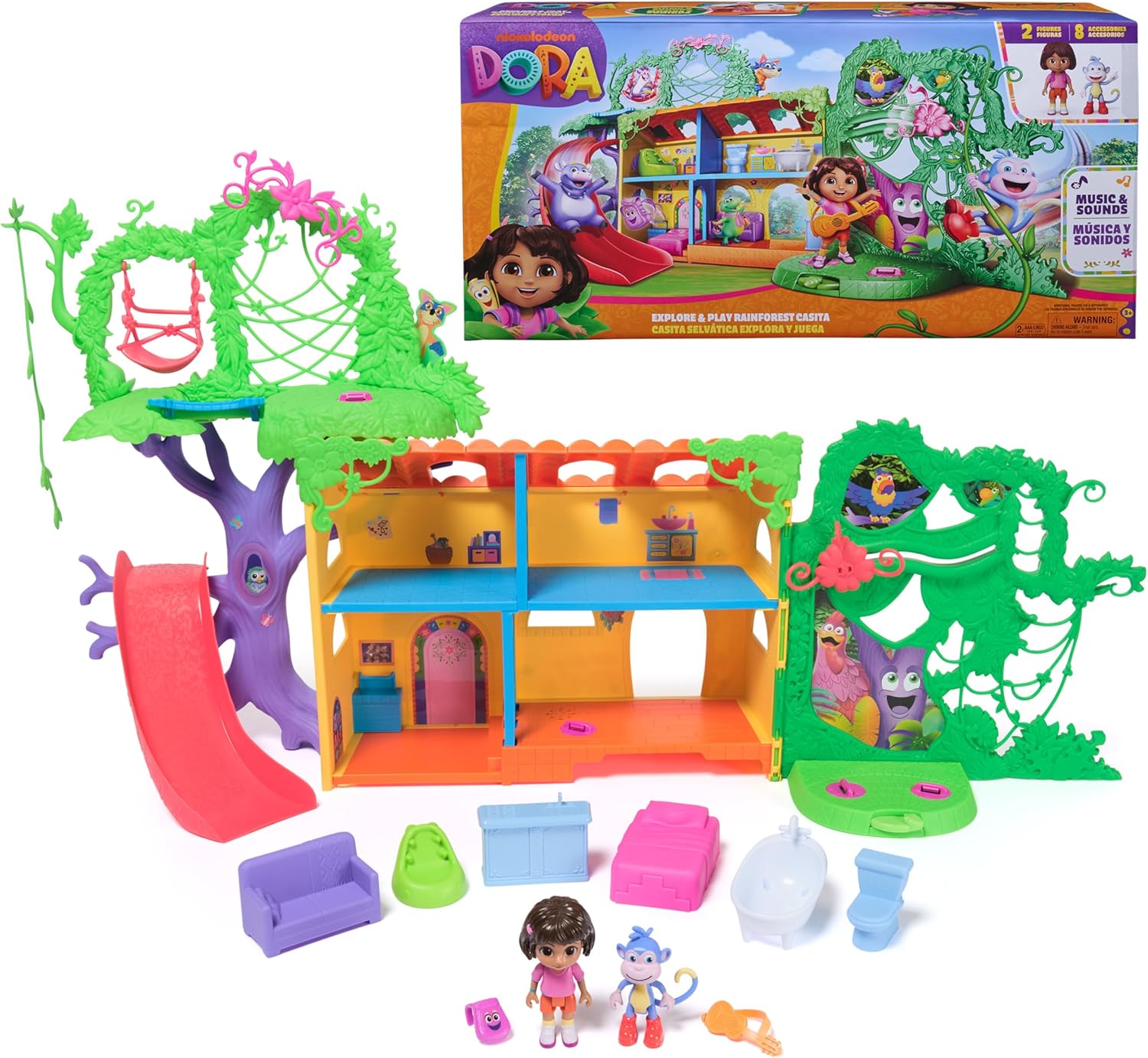 Dora, Explore & Play Rainforest Casita Playset Rainforest Playset