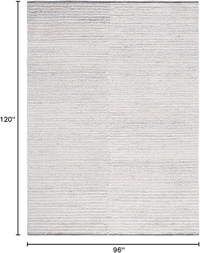 Miniatura 3 de Martha Stewart x SAFAVIEH - Colección de alfombras de área, 8 x 10 pies, marfil y azul, lana hecha a mano, ideal para sala de estar, dormitorio,