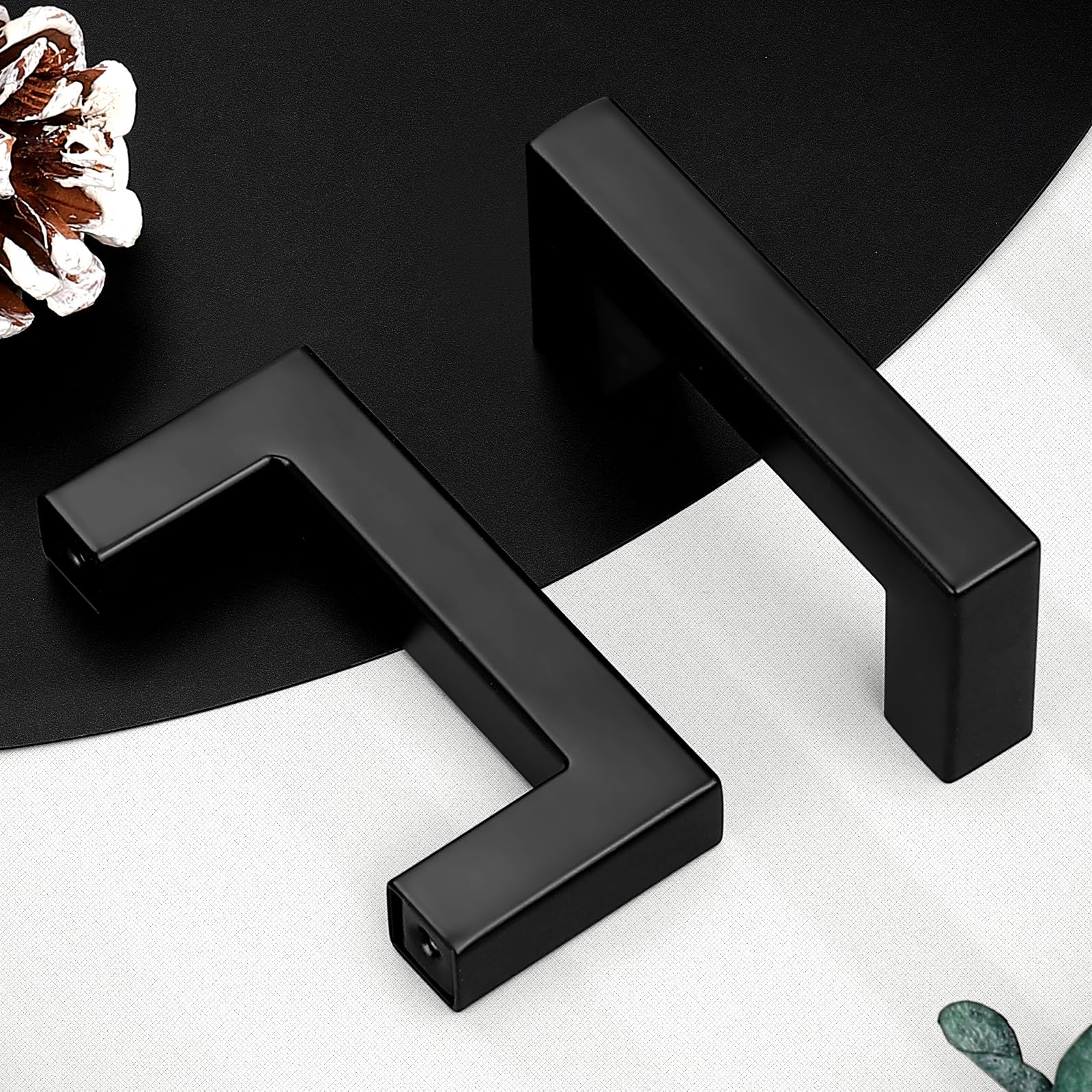 Snapklik.com : 30 Pack 3 Inch Black Cabinet Handles Stainless Steel ...