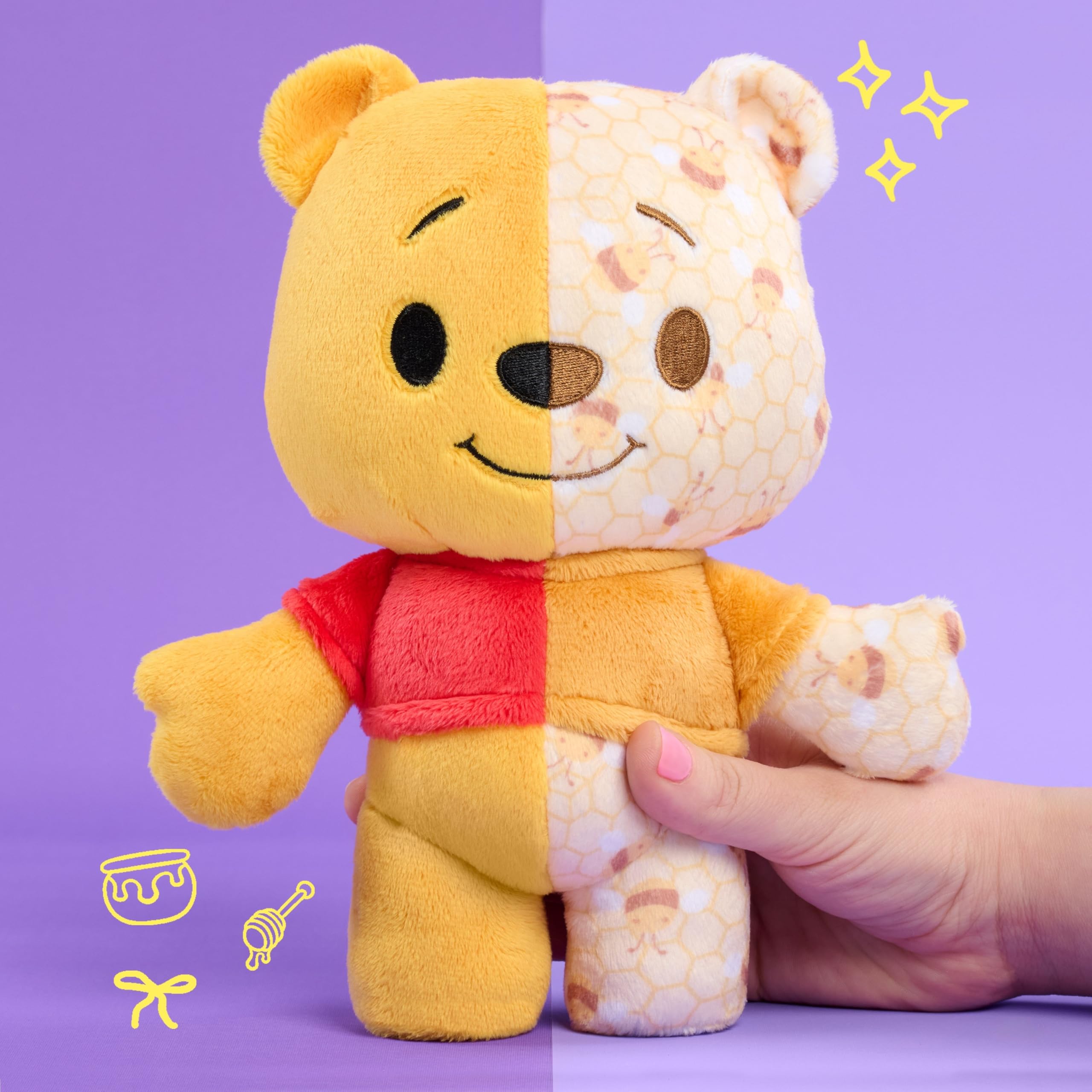 Amazon.com: HAPPY HAUL Disney Winnie the Pooh Remix'd Plush, Short