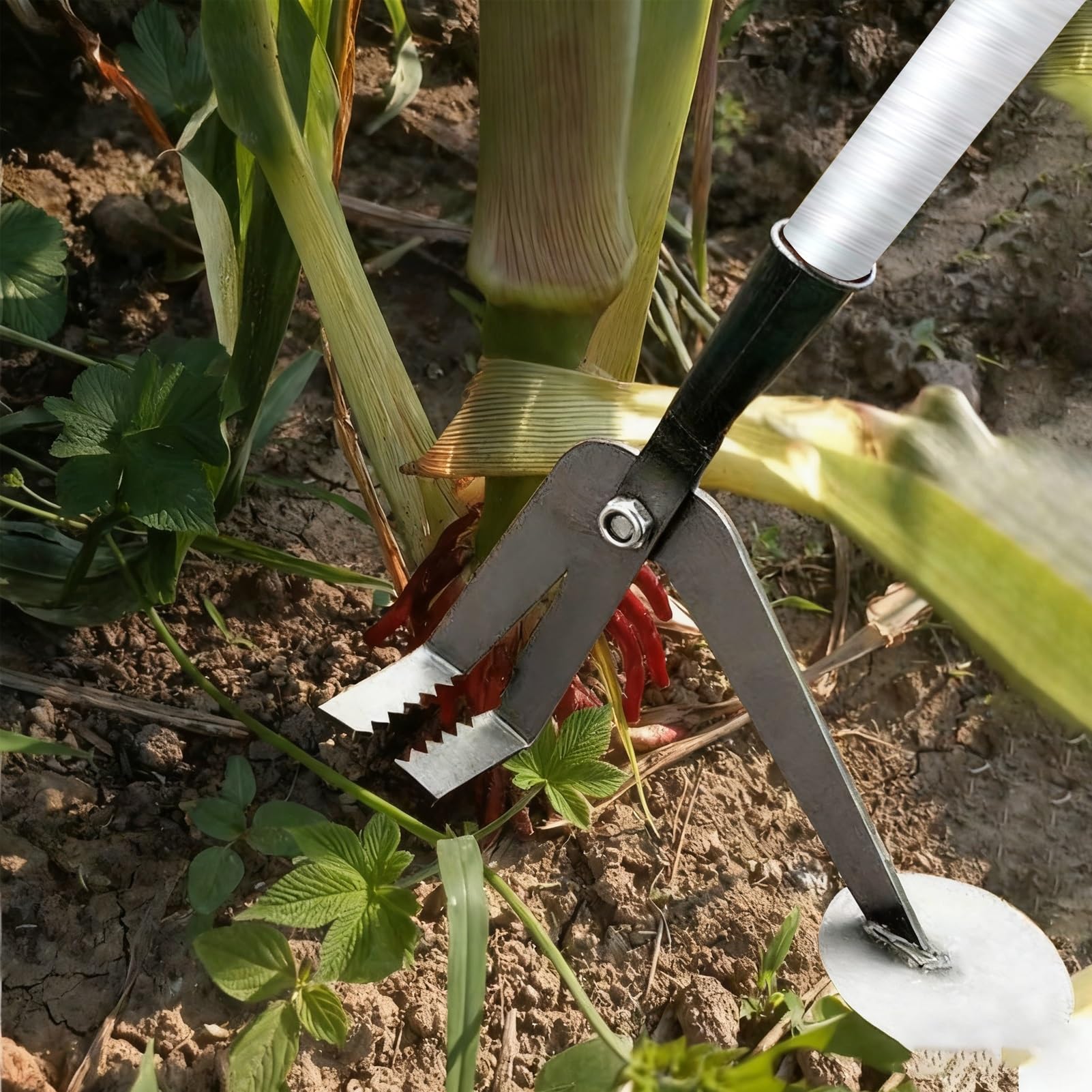 Extracteur de poteaux de clôture et arrache-racines manuel pour jardin