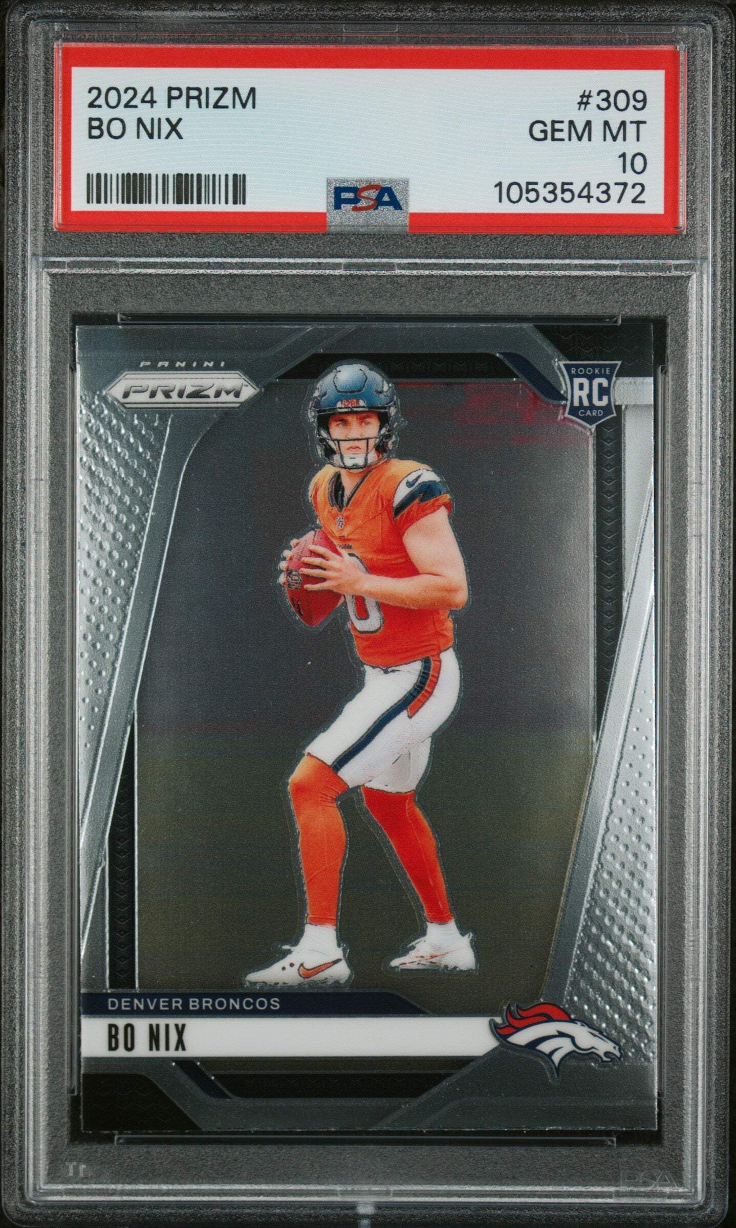 テイタム Prizm RC PSA 9 Amazon.com: Graded 2024 Panini Prizm Bo Nix #309 Rookie RC