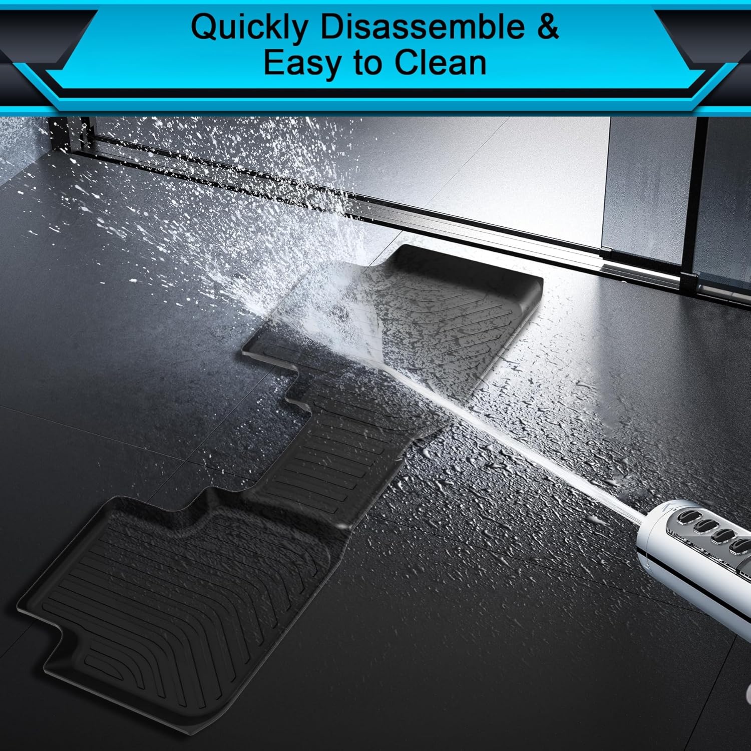 Floor Mats for Volkswagen VW Atlas Cross Sport 2020-2025 (5 Passenger), TPE Waterproof Non-Slip All Weather Protection Custom (Floor Mats & Cargo Liner)