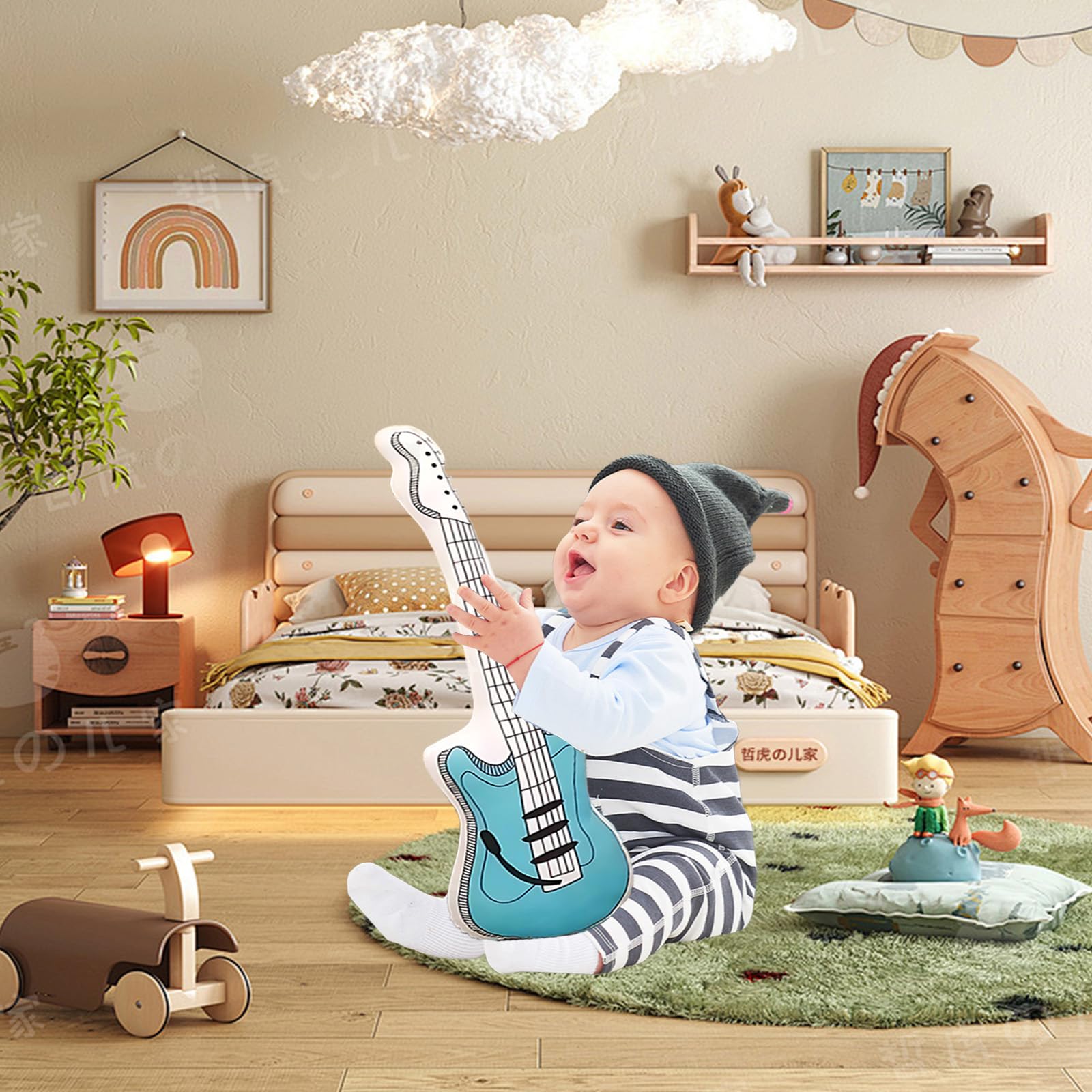Amazon.co.jp: zxmbeddings 23.6インチ ギター ぬいぐるみ ギター