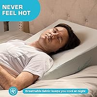 Vista 4 de Xtreme Comforts Wedge Pillow Headboard 7 Inch Bed Wedge Pillow Cushion for Sleeping, Reading, and Lounging Multi-Use Support for Upright Rest as