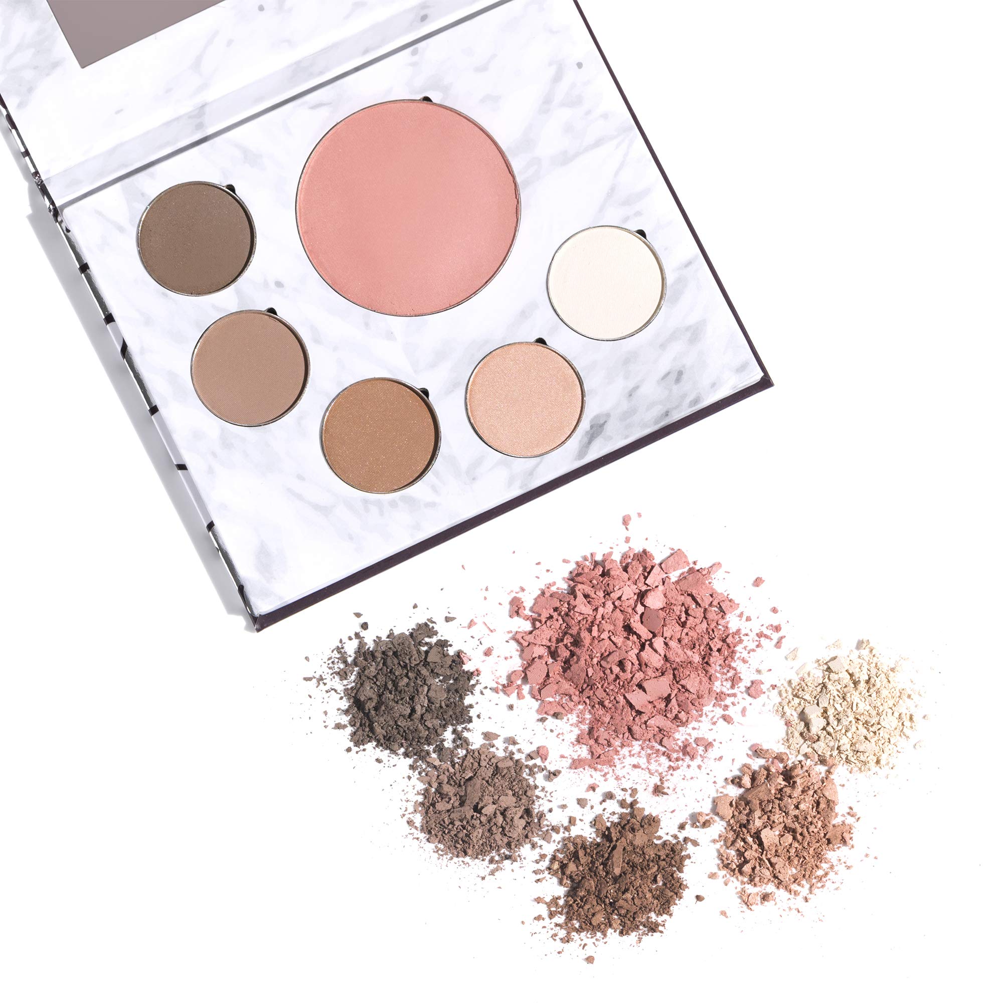 Fitglow Beauty Day Makeup Palette, Matte Set with Eyeshadow & Blush