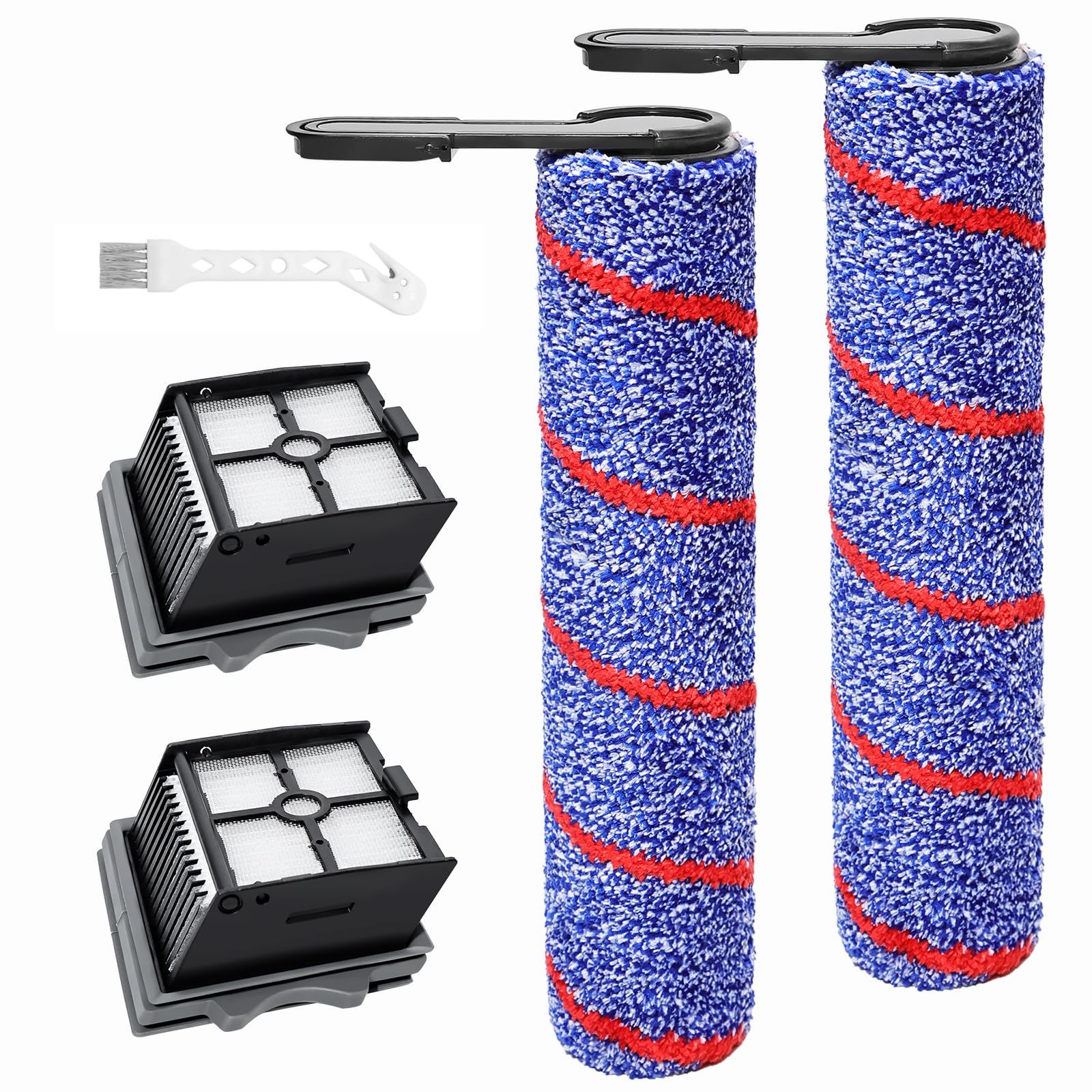 Brush rollers Filters for Tineco Floor One Stretch S6/Swithc S6/S6 stretch lite/S 7 Stretch Ultra/i6 i5 Stretch/S7 S9 Master/S9 S7 Artist/Switch S 6 S 7 Stretch/S 6 S 7 Stretch Steam accessories