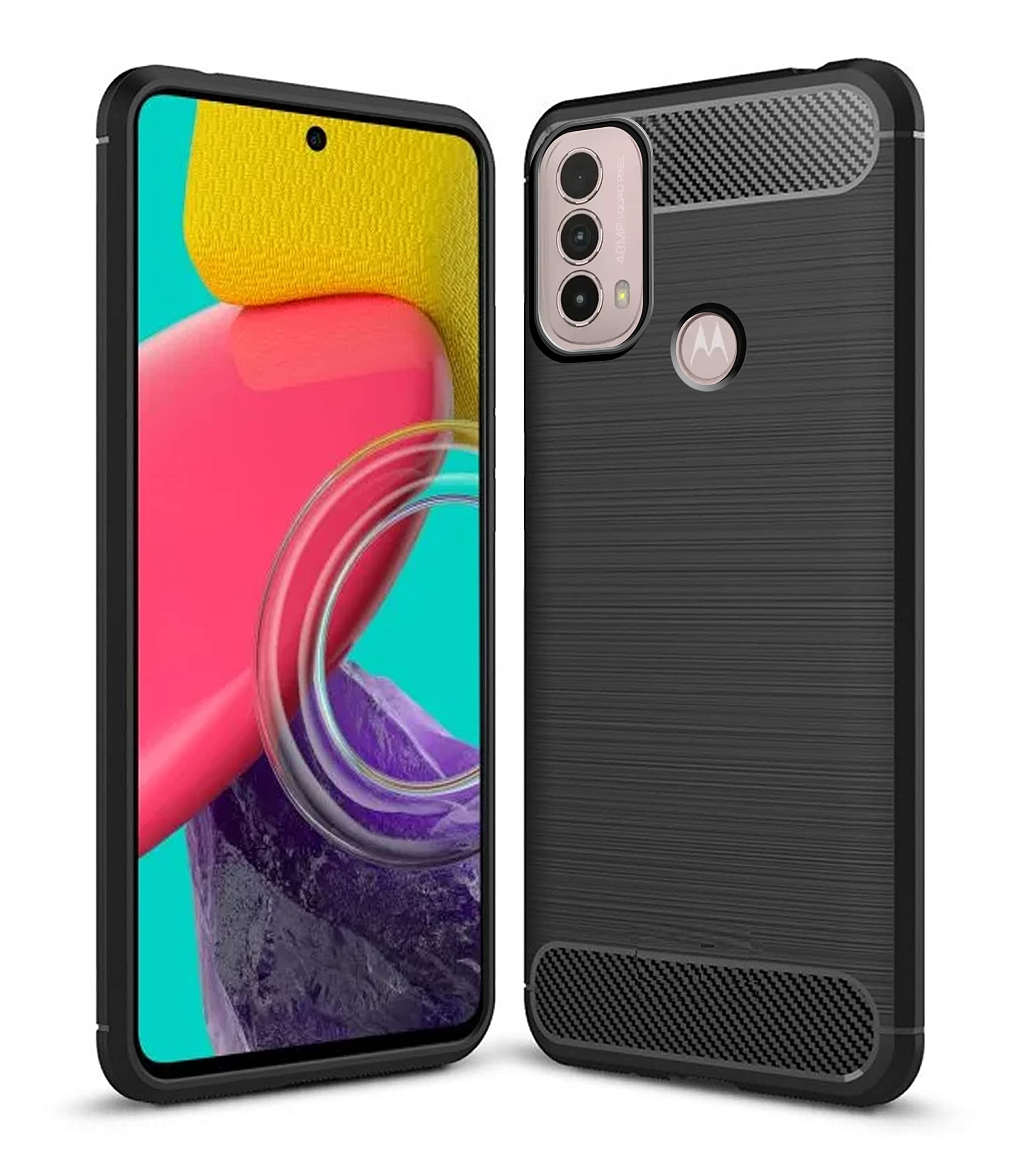 Amazon Brand - Solimo Back Cover Case for Motorola Moto E40 | Compatible for Motorola Moto E40 Back Cover Case | 360 Degree Protection | Soft and Flexible (TPU | Matte Black) (B09LRL3LG8) Amazon Price History, Amazon Price Tracker