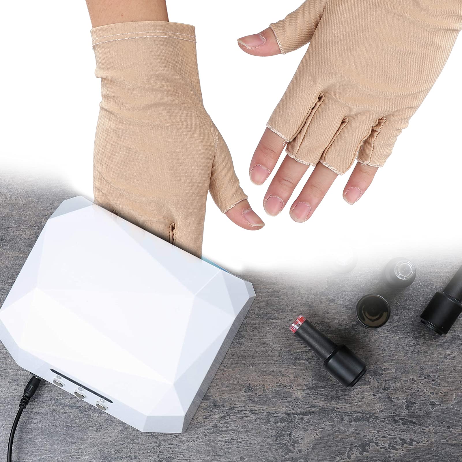 uv schutz handschuhe maniküre Dioche UV-Handschuh für Nagellampe Professionelle Faser Baumwolle Anti-UV- Nail Art UV-Schutzhandschuhe Maniküre-Werkzeug von UV-Schäden Sonnenbrand Zuhause Im Freien Kosmetik Style:Master System Solid Black Copic Marker Storage, Copic aufbewahrungsbox zahnschiene