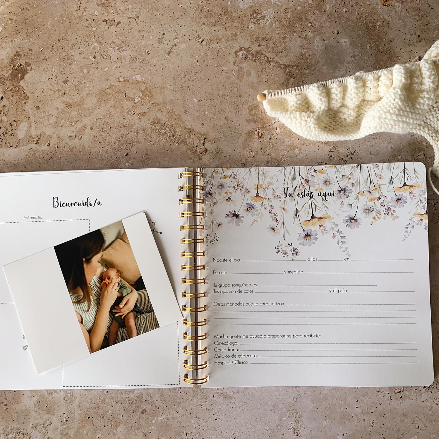 SUSIKO - Diario de Embarazo 'Y Aquí Comienza Nuestra Historia' | Diseñado con Cariño para Acompañarte en todo Momento | Un Tesoro para Fotos, Notas y Recuerdos | Regalo Ideal para Futuras Mamás