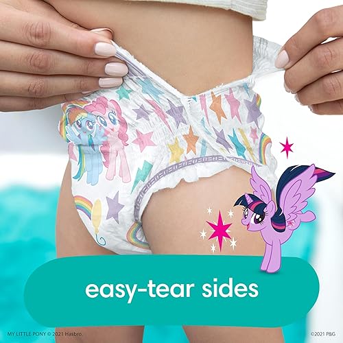 Miniatura 8 de Pampers Easy Ups - Pantalones de entrenamiento para niñas y niños 5T-6T talla 7 suministro de 2 meses 2 x 84 unidades con toallitas sensibles a base