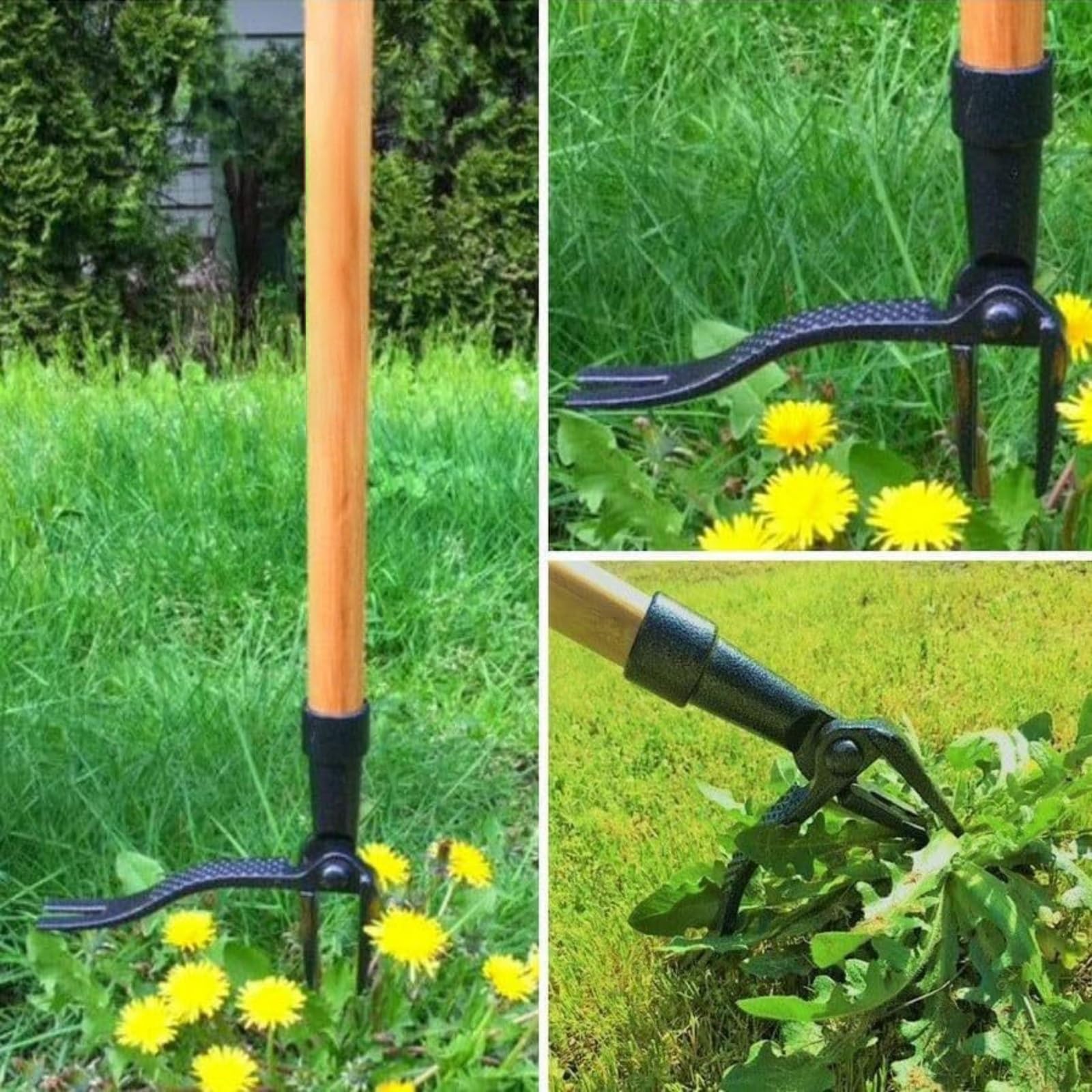 Estrattore Erbacce da Giardino, Togli Erbacce da Giardino, Estirpatore di Erbacce in Piedi, Non c'è Bisogno di Chinarsi, Facile Diserbo, Adatto per Giardini Domestici, Prati, Parchi