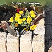 Vista 5 de Restmo Herramienta de jardín de azada resistente, adecuada para uso en suelos duros, azada de jardín gruesa para deshierbe, aflojar el suelo, ideal