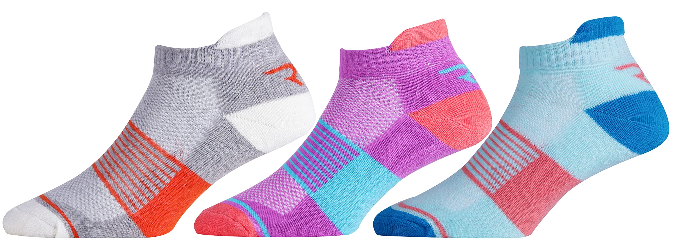 Women's Low Ankle Cushioned Terry Towel Soft Cotton Athletic Multicolored Socks (Pack of 3 Pairs)-image-37
