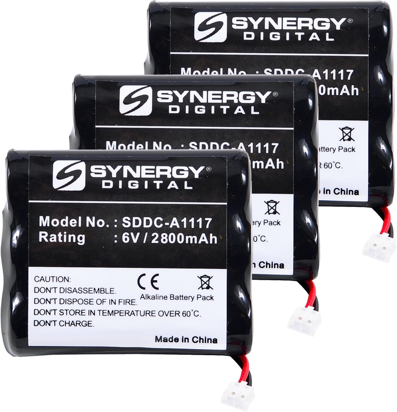 Synergy Digital Door Lock Batteries, Compatible with Saflok