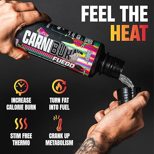 Miniatura 3 de Nutrex Research Carniburn Liquid L Carnitine 3000mg - Quemador de grasa líquida termogénico para hombres y mujeres con MitoBurn, InnoSlim, GBBGO -