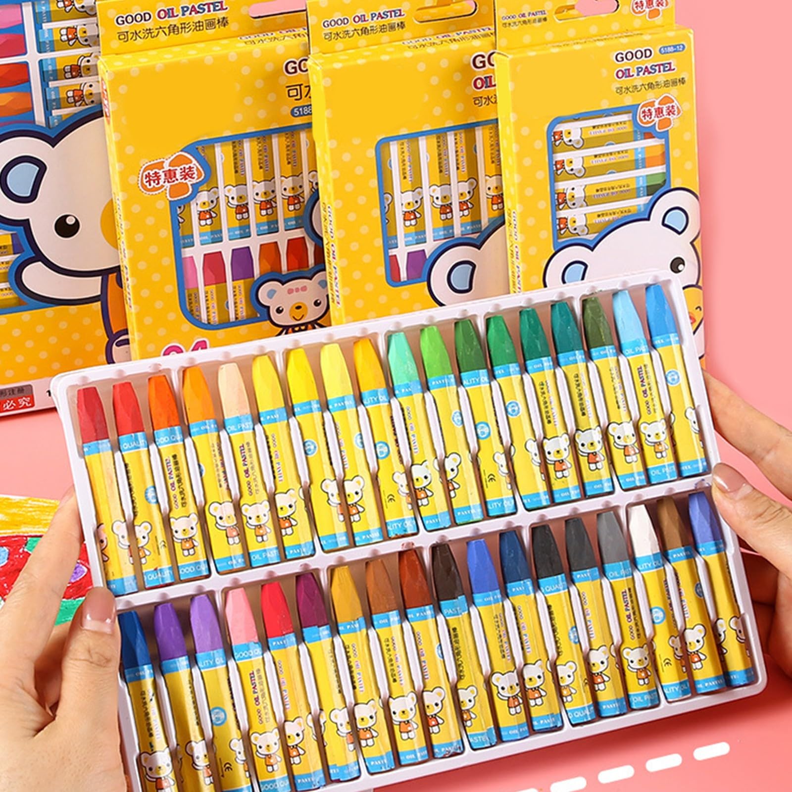 Amazon.co.jp: 洗えるクレヨン 12/18/24/36 カラー 子供 幼児 3歳以上