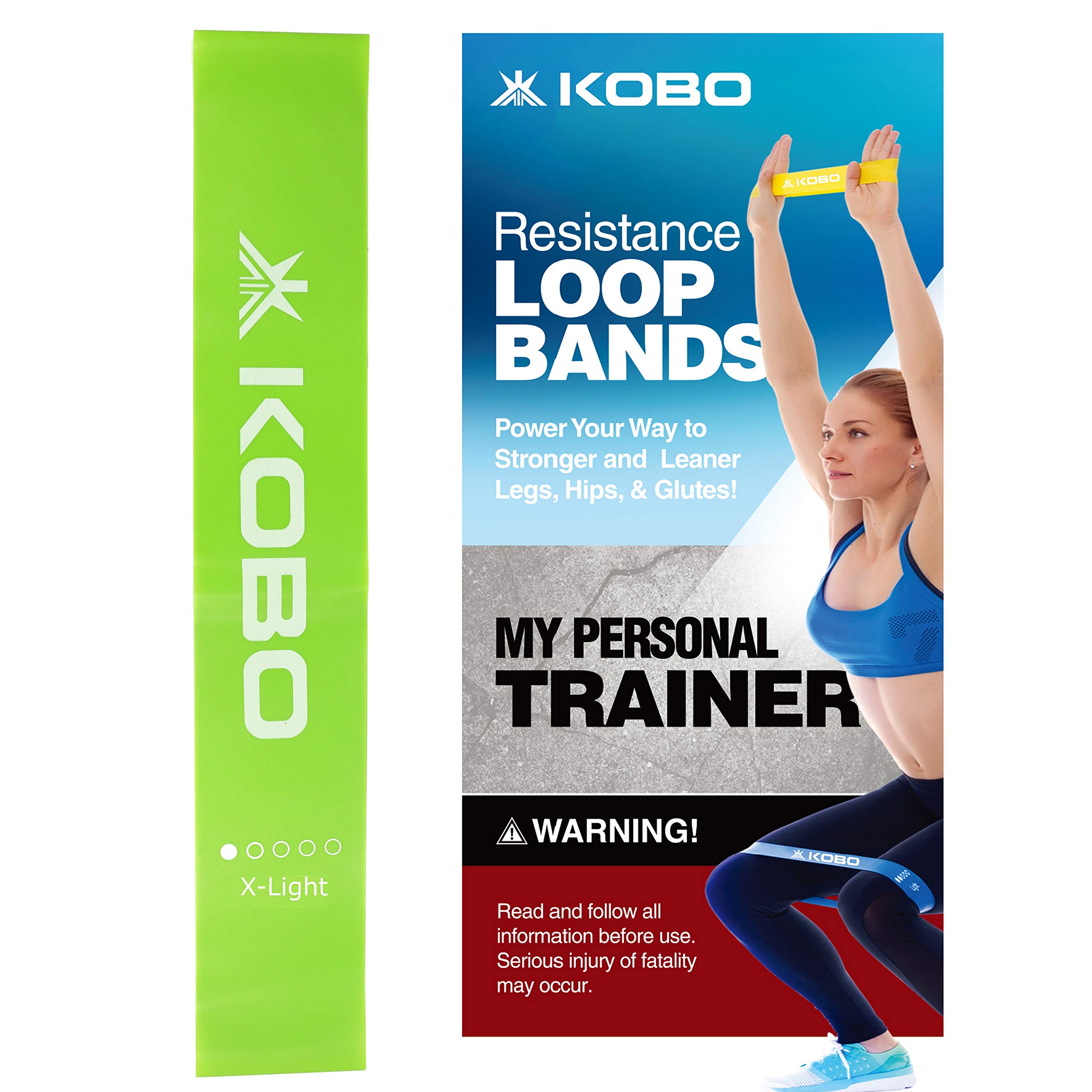 Kobo Natural Rubber AC-35 Resistance Loop Band 2" Wide for Squats, Hips & Glutes, Yoga, Crossfit, Stretching, Strength Training for Men & Women - includes Travel Bag & Workout Guide Booklet (B0833D15S1) Amazon Price History, Amazon Price Tracker