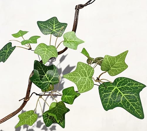 Miniatura 7 de Vid de árbol de ratán artificial con hojas de enredadera, ramas de hiedra trepadora, vid resistente a los rayos UV, guirnalda de vegetación para el