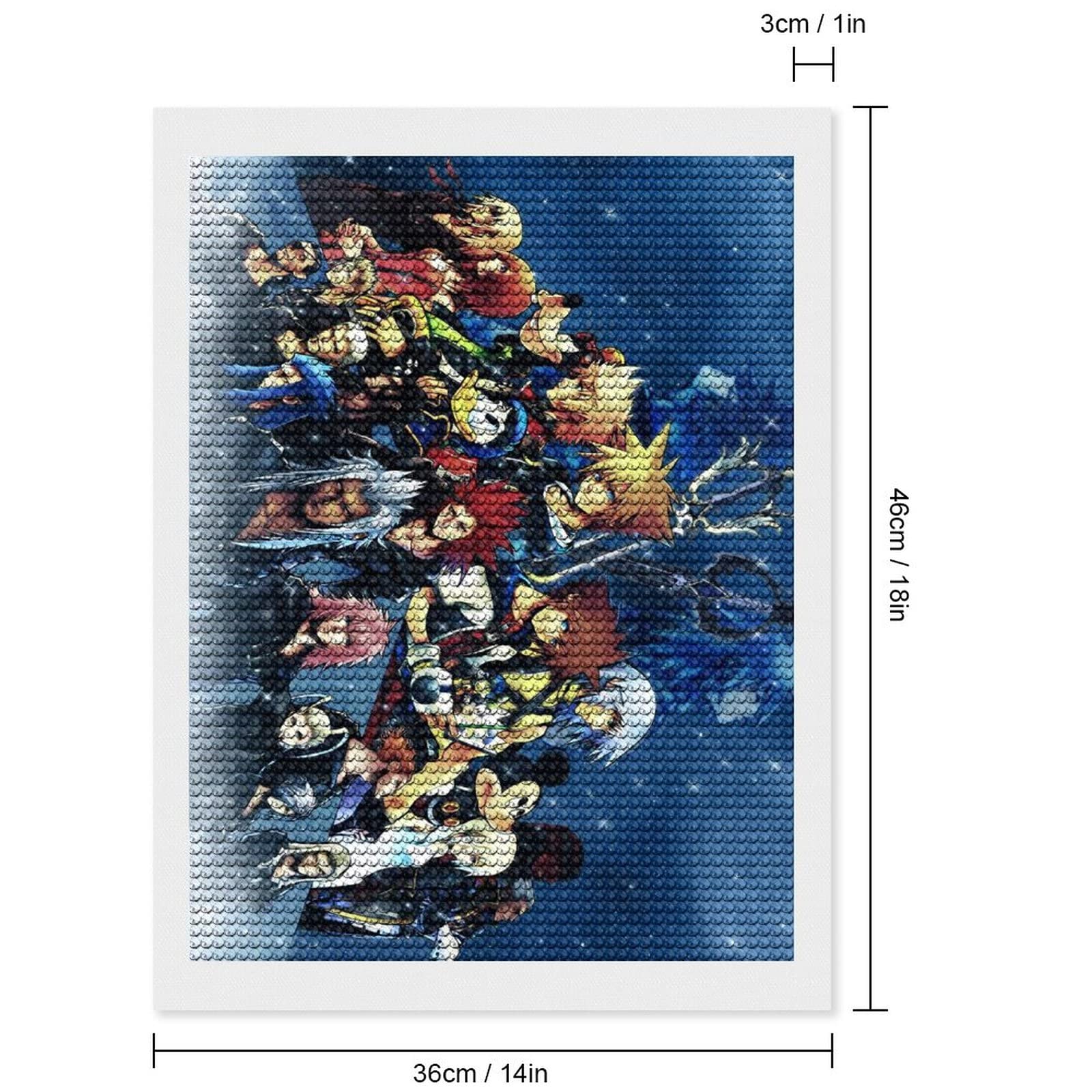 えぬ☆ダイヤモンドアートキット 受注生産！超珍しい！ALL四角クリスタルビーズダイヤモンド