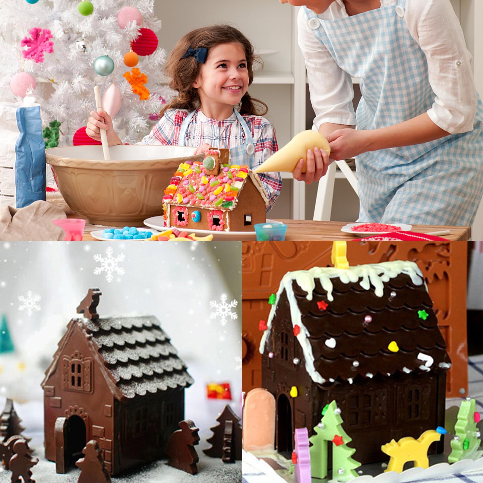 Stampo In Silicone Per Gingerbread: Multiuso Per Biscotti, Muffin, Cioccolatini E Ghiaccio - 4
