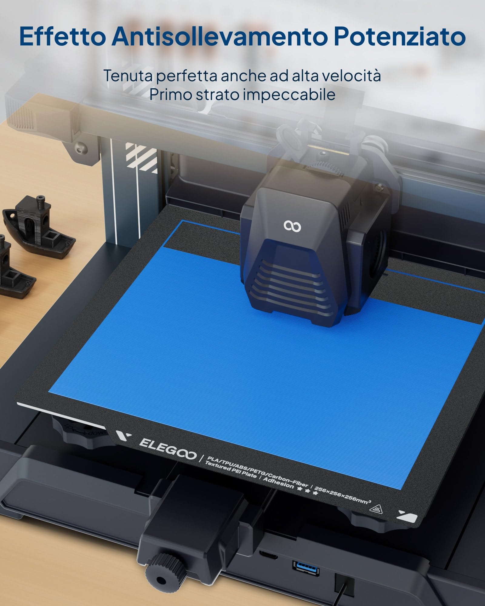 ELEGOO 2 PCS Colla Per Stampante 3D, 60 ml × 2, Colla Stick Adesivo Per 3D Filamenti ABS/PLA/PETG/TPU, Colla Adesiva Forte Per Il Letto Caldo PEI/PEO/PET E Piastre Di Costruzione In Alluminio